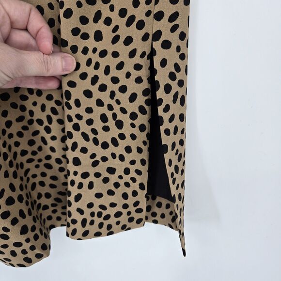 J Crew Animal Print Pull On Midi Skirt Small - Picture 4 of 7